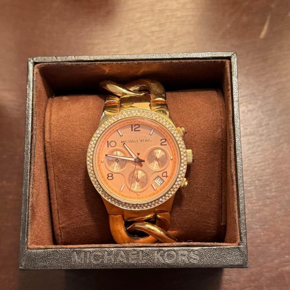 Michael Kors Women's Runway Rose Gold-Tone Watch MK3247